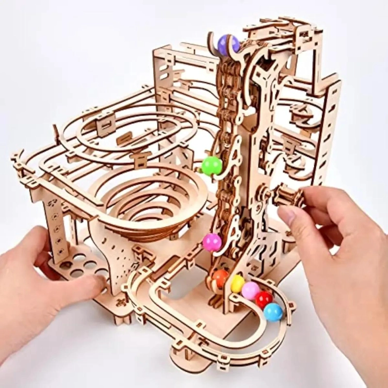 PUZZLE 3D DE MADERA MECANICO PARA CONSTRUCCION CREATIVA - 5