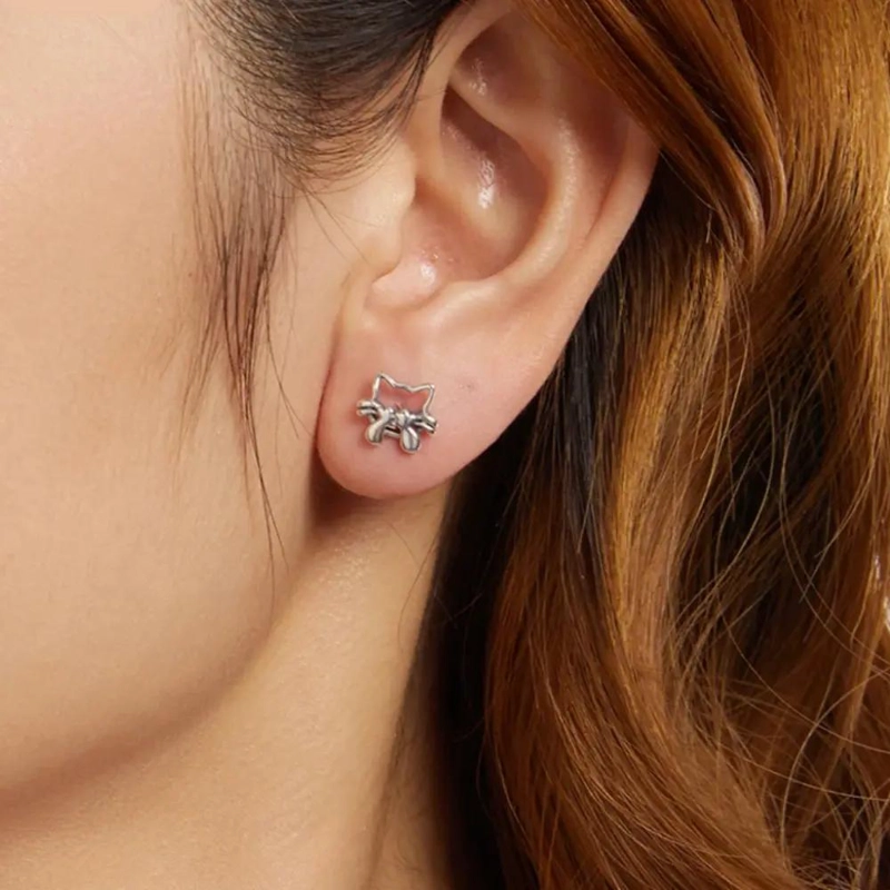 AROS DE GATITO EN PLATA 925 PARA MUJERES ELEGANTES - 4