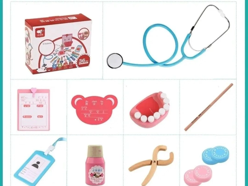 SET DE JUEGO DE ROLES ME DICO Y DENTISTA DE MADERA - 7
