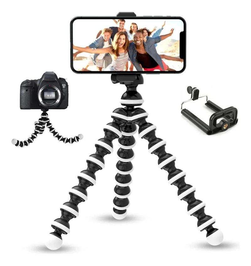 TRIPODE FLEXIBLE PULPO PARA SOPORTE DE CELULAR Y CAMARA - 1