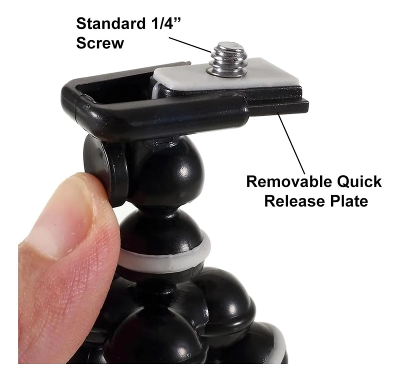 TRIPODE FLEXIBLE PULPO PARA SOPORTE DE CELULAR Y CAMARA - 2