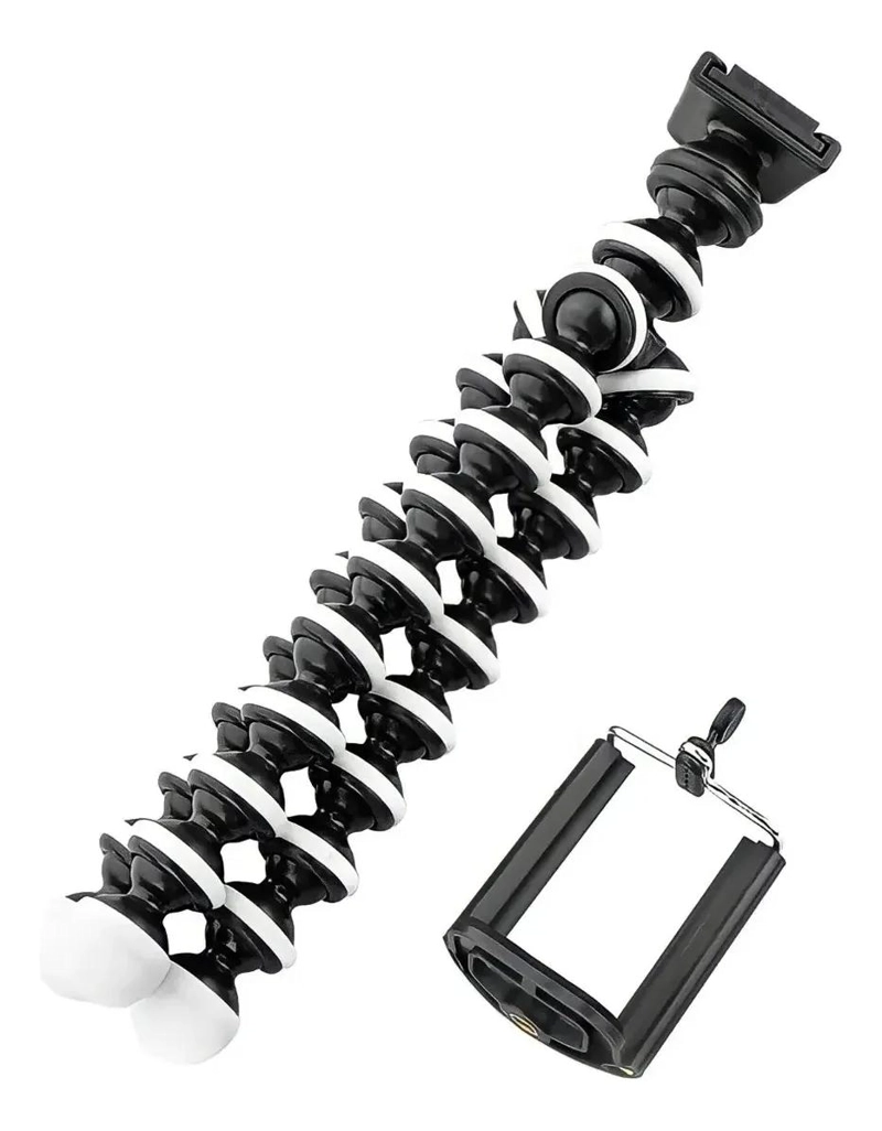 TRIPODE FLEXIBLE PULPO PARA SOPORTE DE CELULAR Y CAMARA - 4