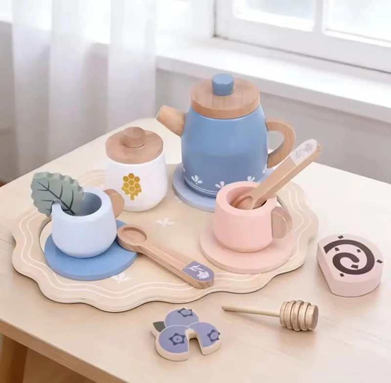JUEGO DE TE  INFANTIL DE MADERA PARA NIÑOS - 1