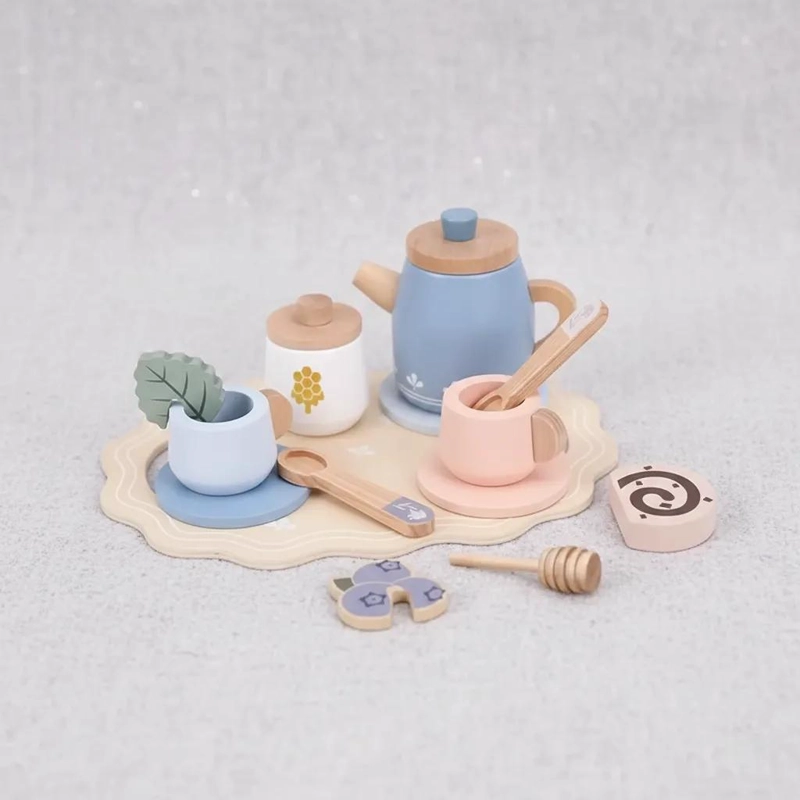 JUEGO DE TE  INFANTIL DE MADERA PARA NIÑOS - 6