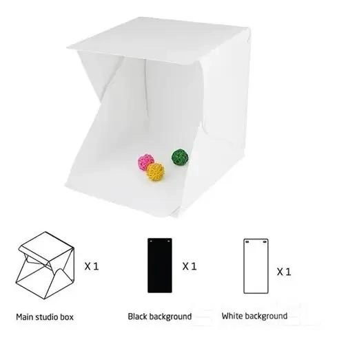 ESTUDIO FOTOGRAFICO PORTATIL 30X30CM PARA OBJETOS PEQUEÑOS - 2