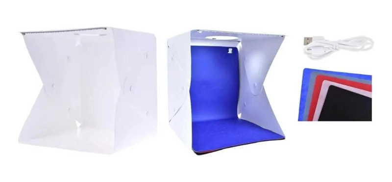 ESTUDIO FOTOGRAFICO PORTATIL 30X30CM PARA OBJETOS PEQUEÑOS - 5