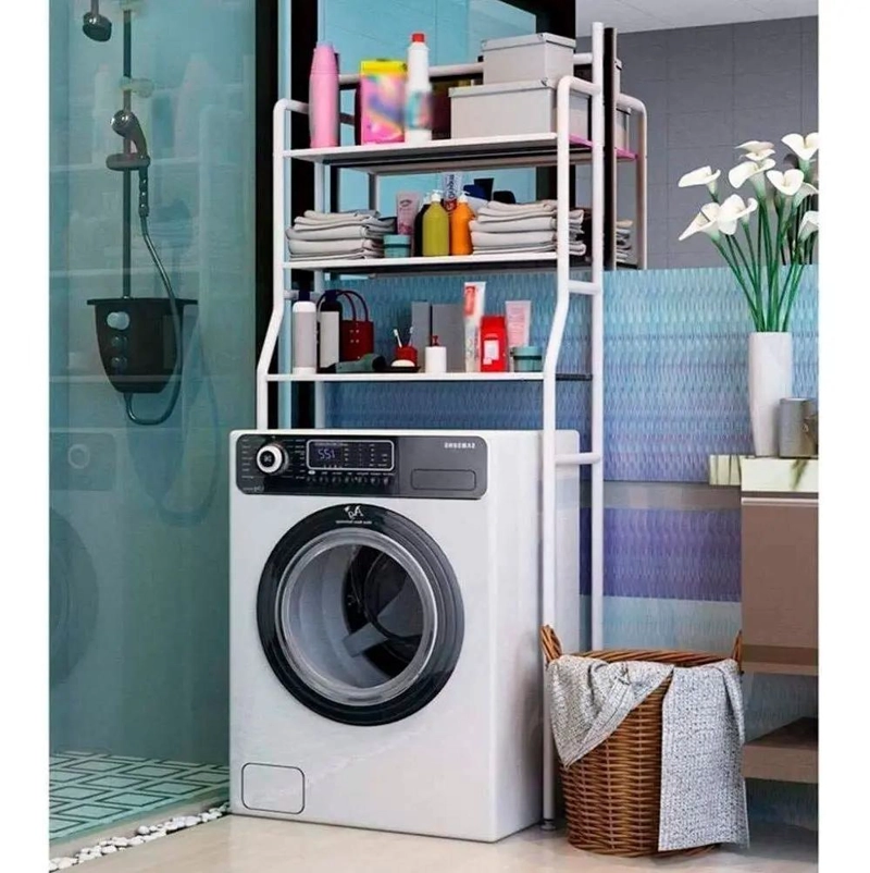 ESTANTE ORGANIZADOR METALICO 3 NIVELES PARA BAÑO Y LAVANDERIA - 7