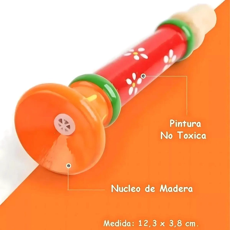 SET DE 8 INSTRUMENTOS MUSICALES DE MADERA PARA NIÑOS - 5
