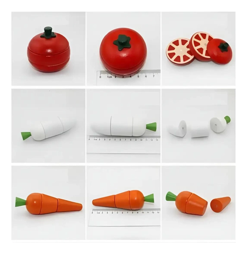 CANASTA DE FRUTAS DE MADERA MONTESSORI PARA APRENDIZAJE - 4
