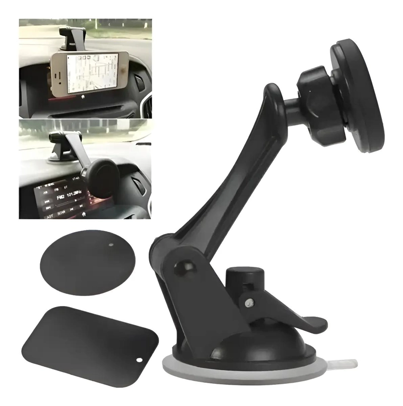 SOPORTE MAGNE TICO PARA TELE FONO EN AUTO CON BASE SEGURA - 1