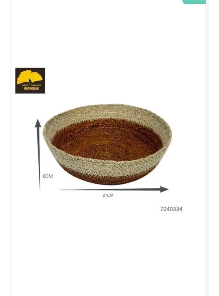 CANASTOS ORGANIZADORES DE MIMBRE PARA ALMACENAMIENTO 21X6 CM - 4