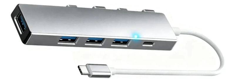 ADAPTADOR HUB USB TIPO C CON 3 PUERTOS PARA CONECTIVIDAD - 1