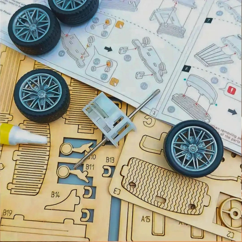 PUZZLE 3D ARMABLE DE MADERA PARA NIÑOS 114 PIEZAS - 7