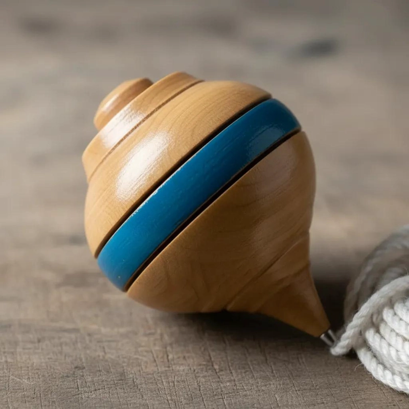 SET DE JUEGOS TRADICIONALES CHILENOS EMBOQUE Y TROMPO DE MADERA - 4