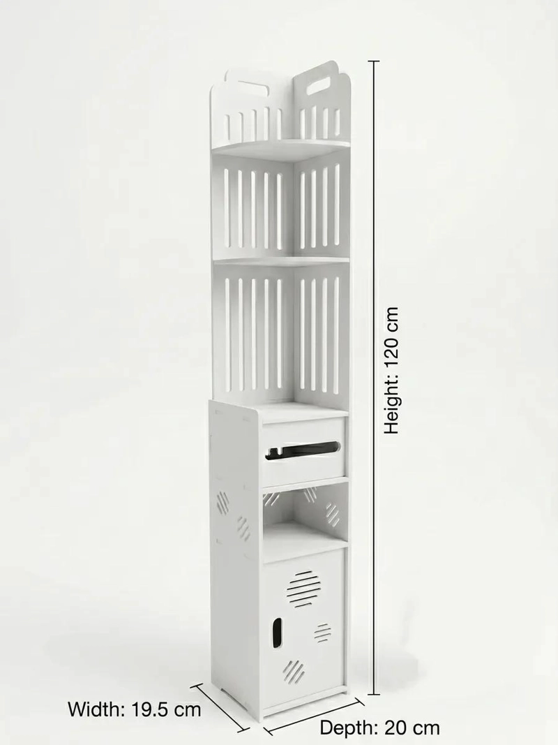ORGANIZADOR DE BAÑO IMPERMEABLE CON ESTANTES Y CAJON - 2