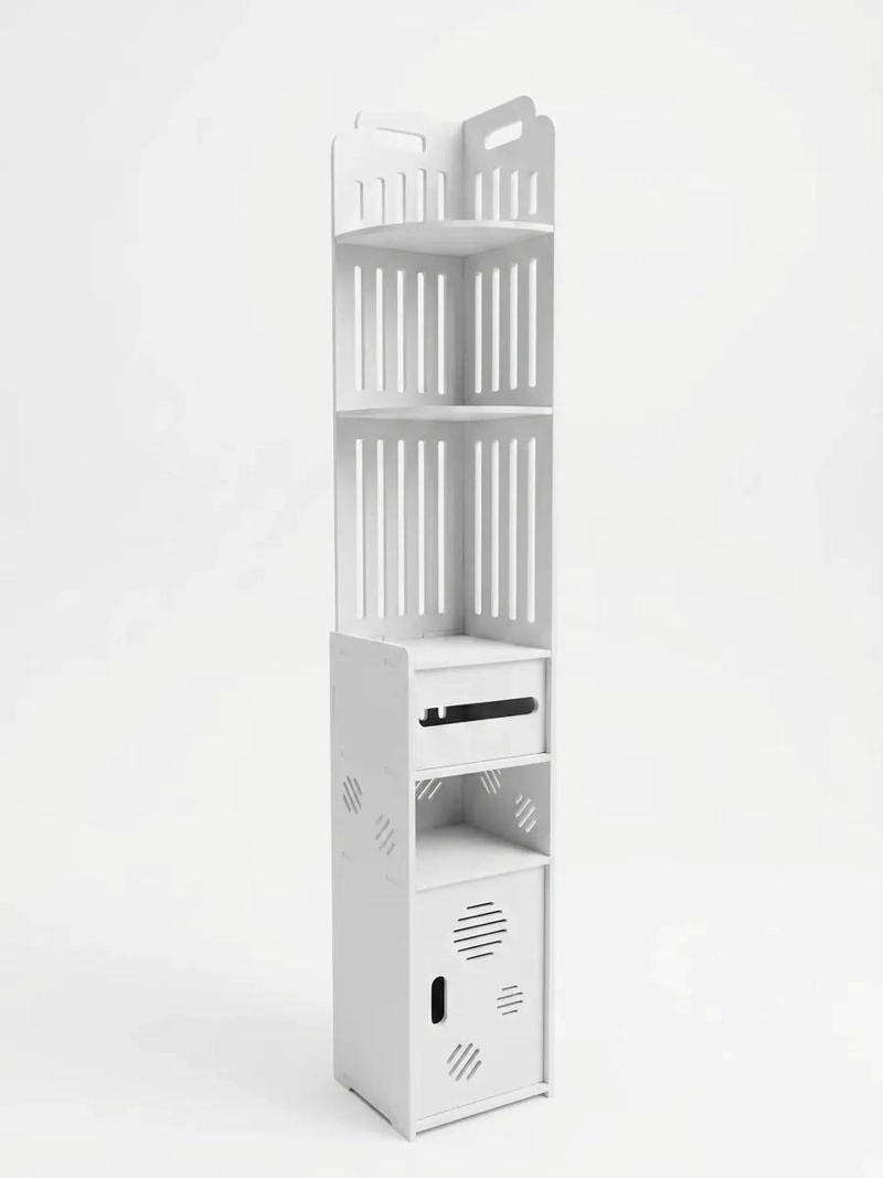 ORGANIZADOR DE BAÑO IMPERMEABLE CON ESTANTES Y CAJON - 5