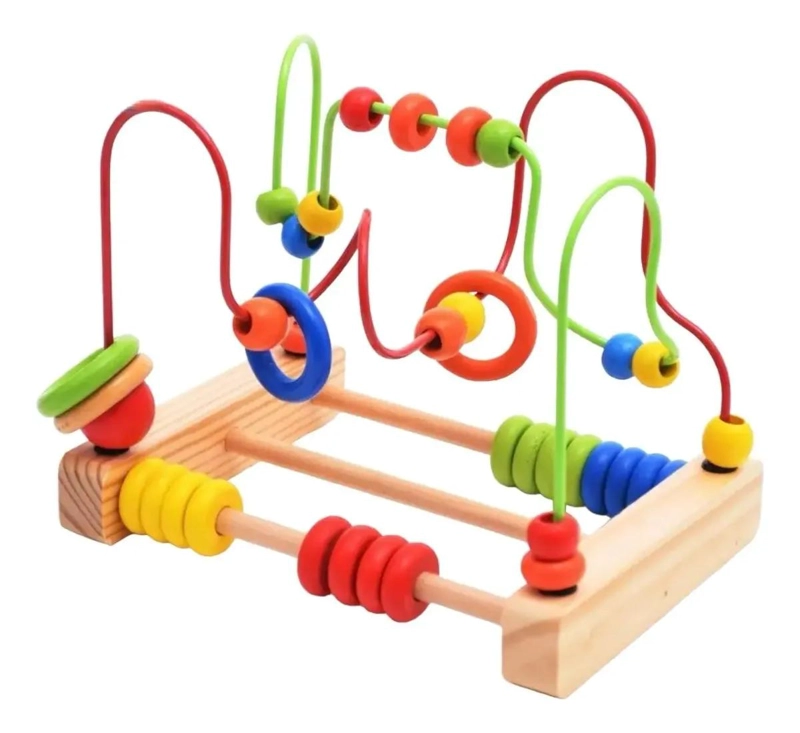 JUGUETE DIDACTICO LABERINTO DE MADERA PARA NIÑOS - 1