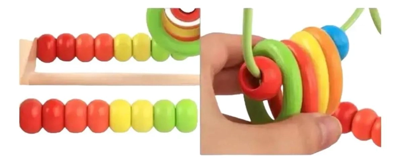 JUGUETE DIDACTICO LABERINTO DE MADERA PARA NIÑOS - 3
