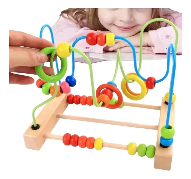 JUGUETE DIDACTICO LABERINTO DE MADERA PARA NIÑOS - 6