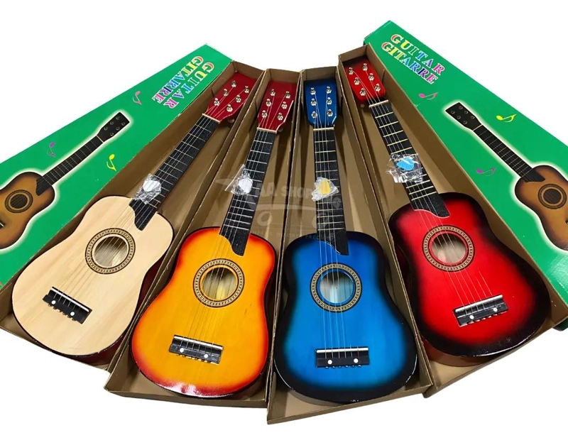 GUITARRA DIDACTICA INFANTIL DE MADERA PARA APRENDER MUSICA - 1