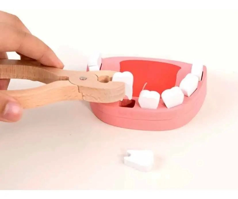 KIT ME DICO DENTISTA DE MADERA PARA NIÑOS DE 2 A 4 AÑOS - 9