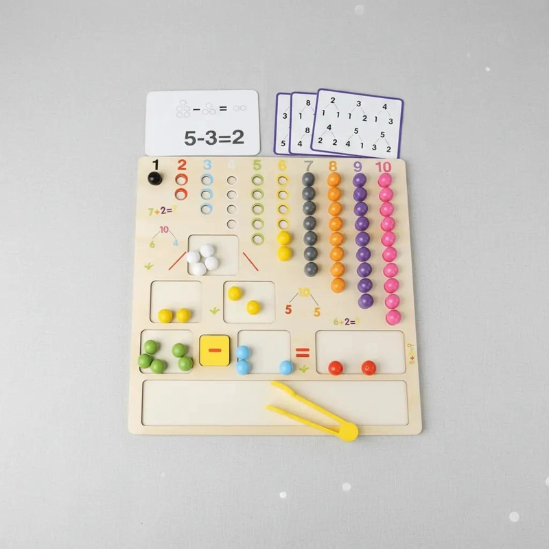 JUGUETE DIDACTICO MONTESSORI PARA APRENDIZAJE MATEMATICO - 7