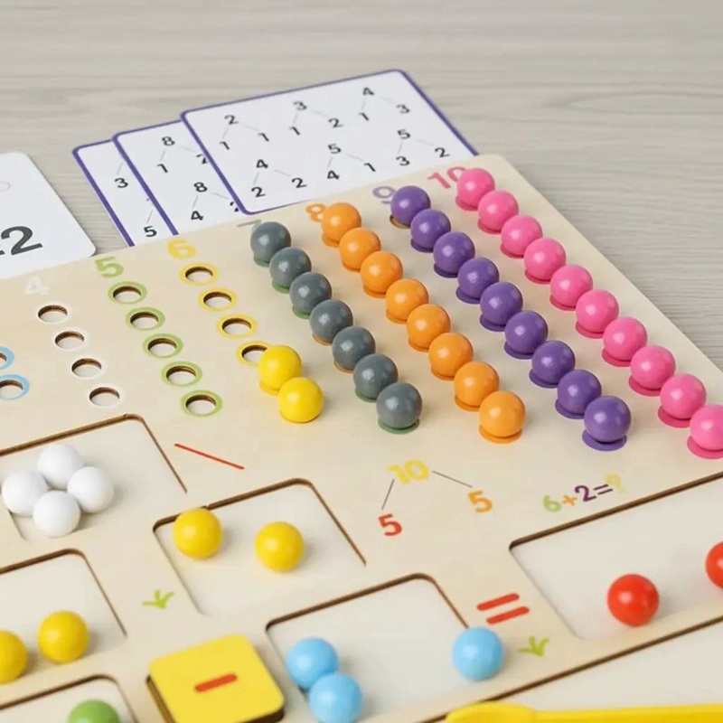 JUGUETE DIDACTICO MONTESSORI PARA APRENDIZAJE MATEMATICO - 8
