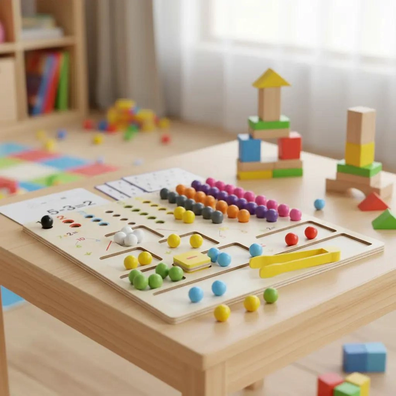 JUGUETE DIDACTICO MONTESSORI PARA APRENDIZAJE MATEMATICO - 9