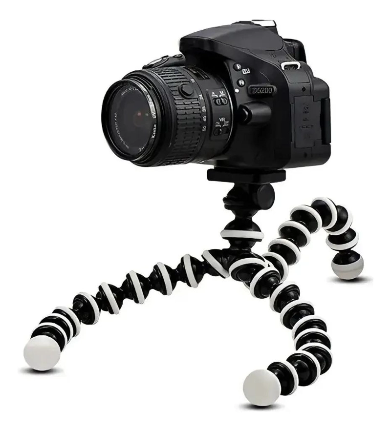 TRIPODE FLEXIBLE PULPO PARA CELULAR Y CAMARA CON SOPORTE AJUSTABLE - 2
