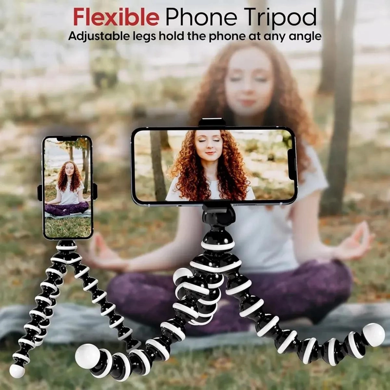 TRIPODE FLEXIBLE PULPO PARA CELULAR Y CAMARA CON SOPORTE AJUSTABLE - 8