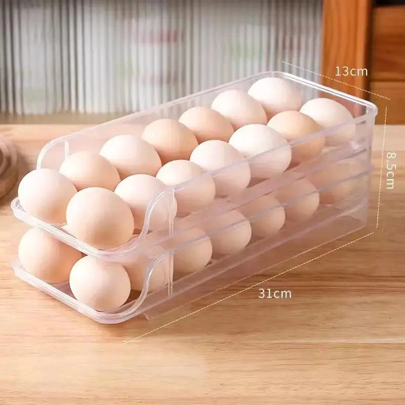 ORGANIZADOR DE HUEVOS TRANSPARENTE PARA 28 UNIDADES - 2