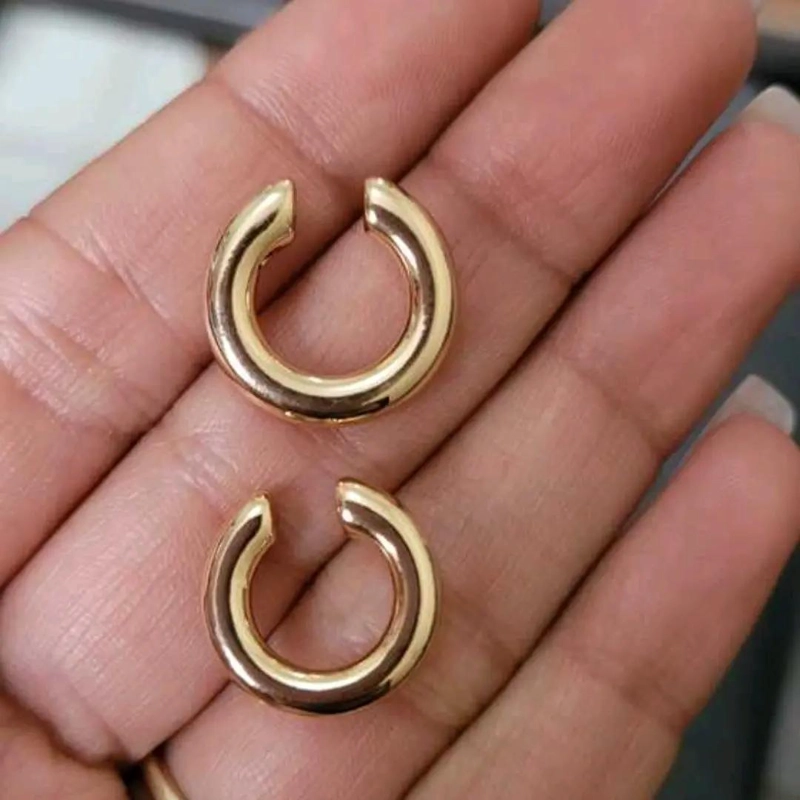 ELEGANTES AROS EARCUFF DE BAÑO DE PLATA 925 PARA TODOS - 3
