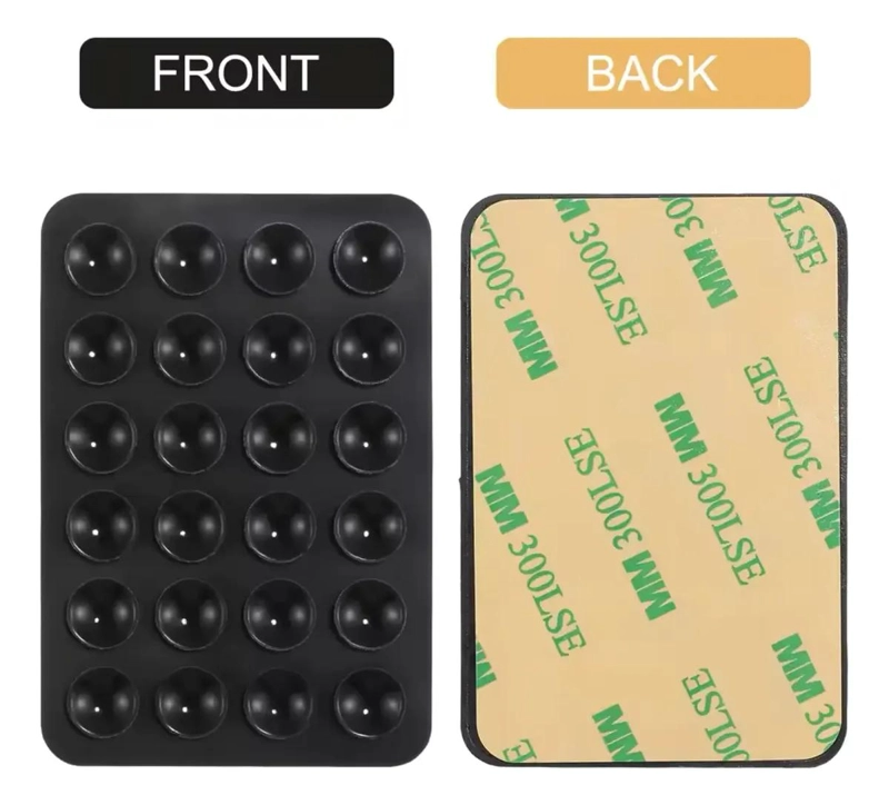PACK DE 2 SOPORTES DE SILICONA CON VENTOSA PARA CELULAR - 3
