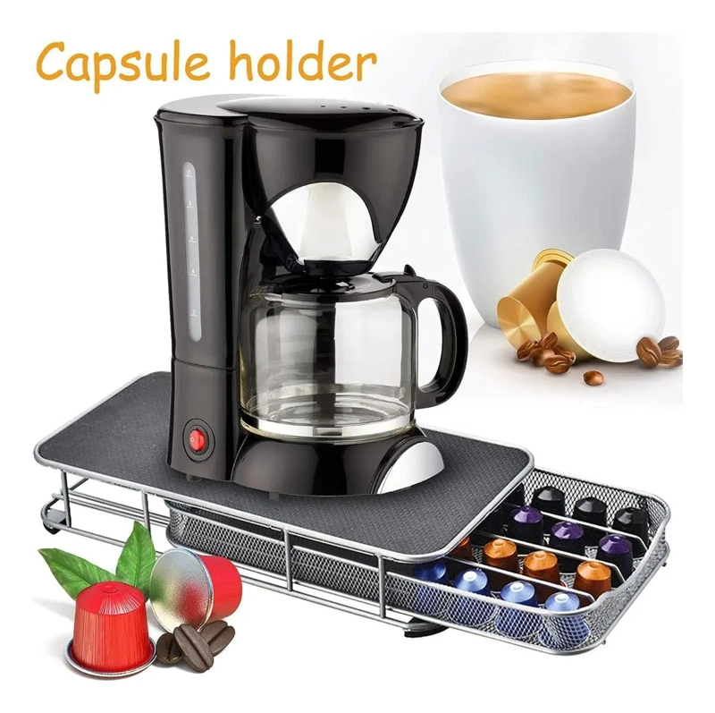 ORGANIZADOR DE CAPSULAS DE CAFE  PARA 40 UNIDADES CON DISEÑO ELEGANTE - 4