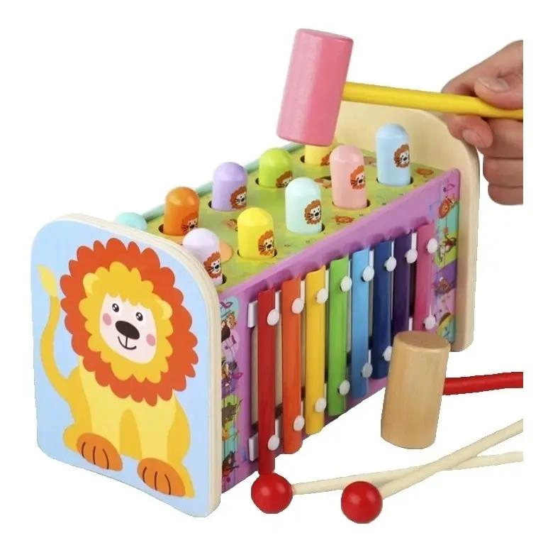 JUGUETE DIDACTICO DE MADERA LEON PARA BEBE S Y NIÑOS - 3