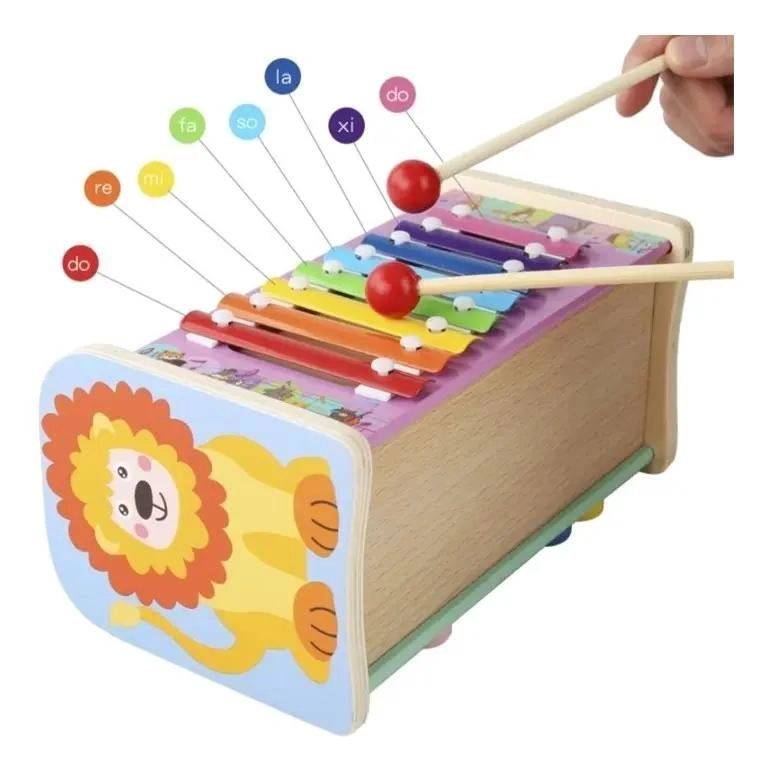 JUGUETE DIDACTICO DE MADERA LEON PARA BEBE S Y NIÑOS - 4