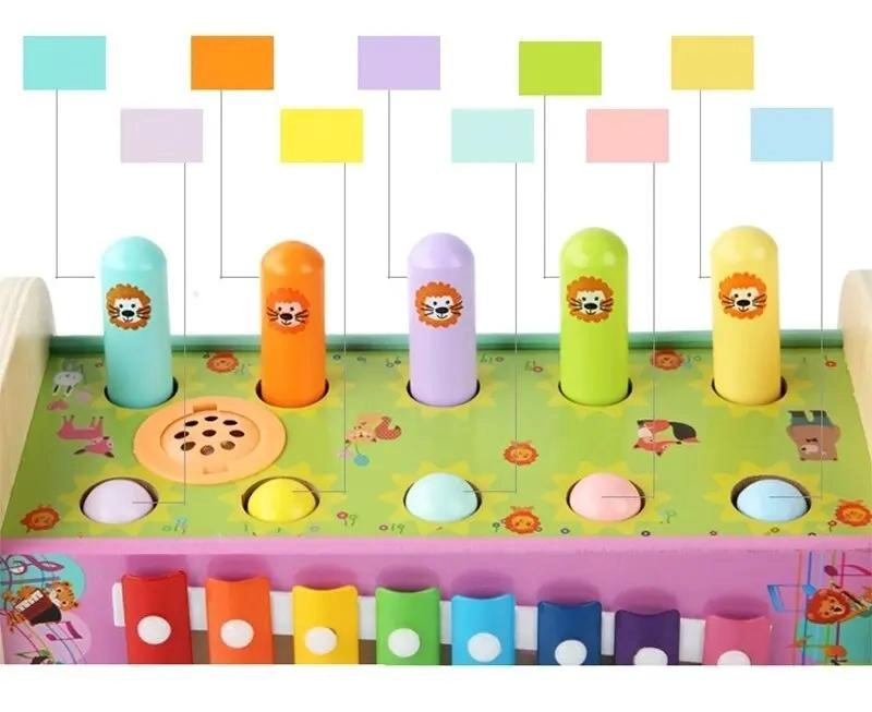 JUGUETE DIDACTICO DE MADERA LEON PARA BEBE S Y NIÑOS - 6