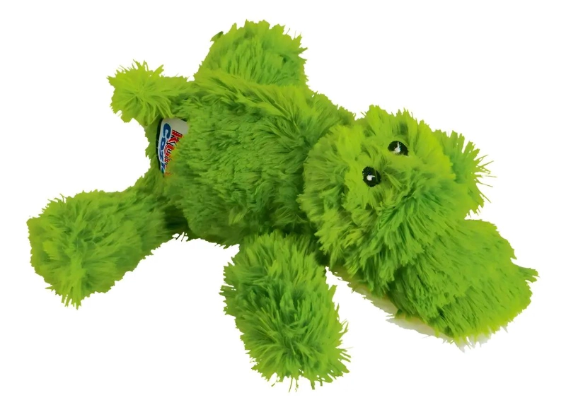 JUGUETE DE PELUCHE COCODRILO VERDE PARA PERROS TALLA M - 4