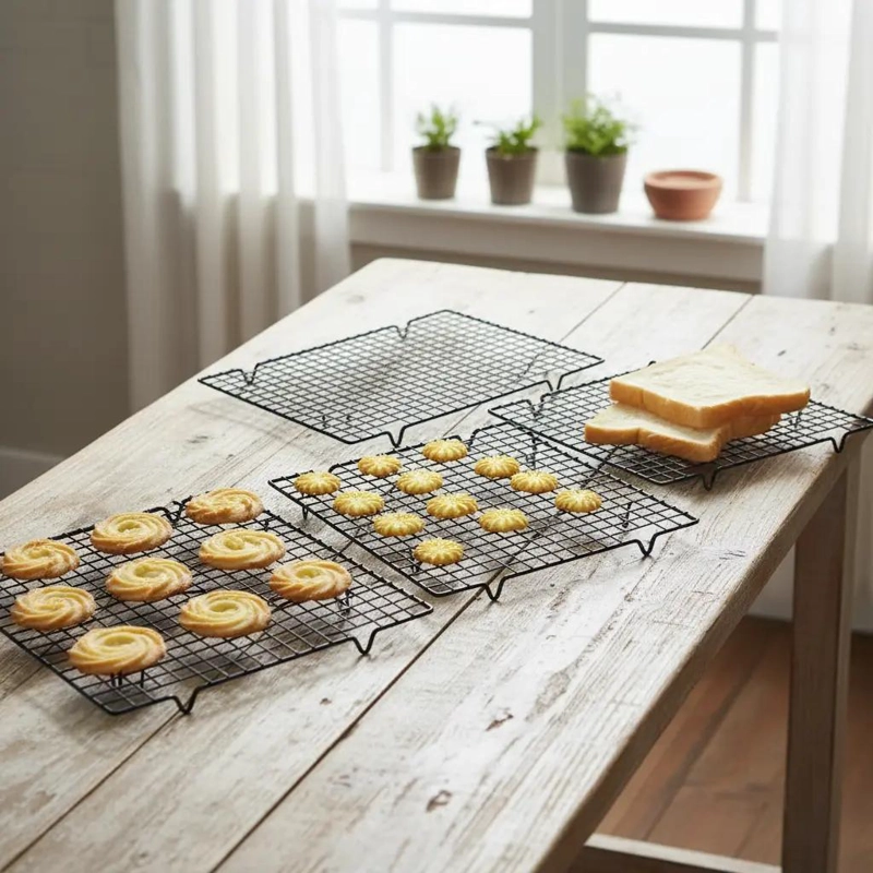 SET DE 3 REJILLAS PARA ENFRIAR GALLETAS Y PIZZAS DE 40 CM - 2
