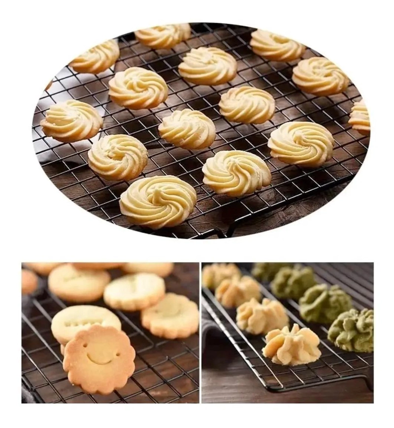 SET DE 3 REJILLAS PARA ENFRIAR GALLETAS Y PIZZAS DE 40 CM - 7