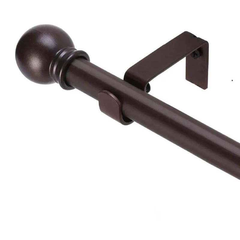 BARRA PARA CORTINA AJUSTABLE DE METAL RESISTENTE HASTA 14KG - 1