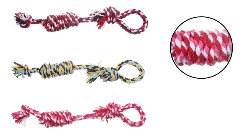 MORDEDOR DE CUERDA TRENZADA PARA PERROS DE 47 CM - 5