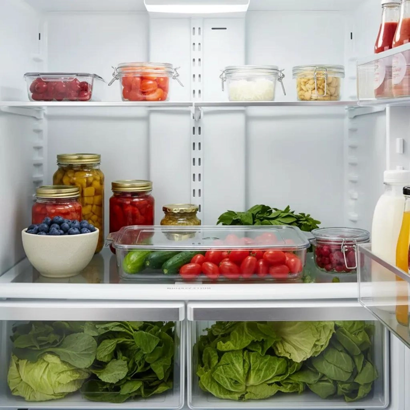 ORGANIZADOR DE REFRIGERADOR CON TAPA PARA ALIMENTOS Y ARTICULOS - 3