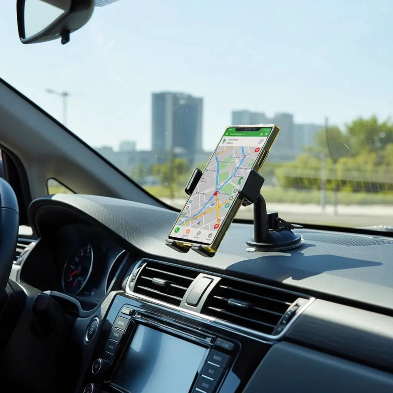 SOPORTE PARA CELULAR CON IMAN Y VENTOSA 360 GRADOS PARA AUTO - 4