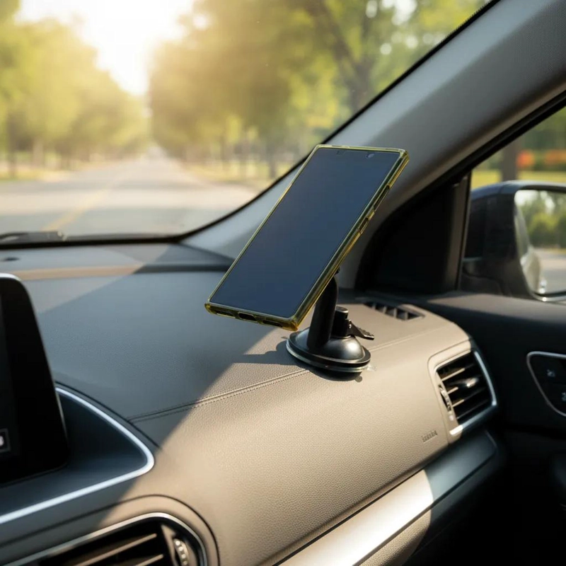 SOPORTE PARA CELULAR CON IMAN Y VENTOSA 360 GRADOS PARA AUTO - 7