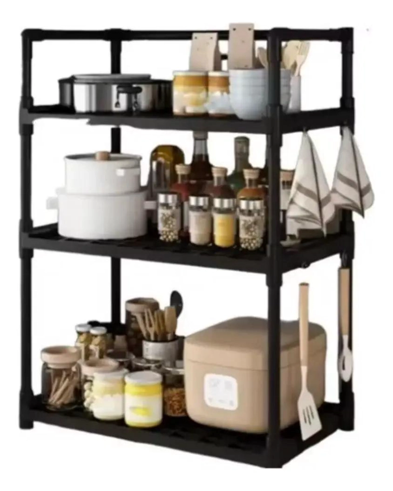 ESTANTE ORGANIZADOR DE COCINA MULTIFUNCIONAL DE 3 NIVELES - 2
