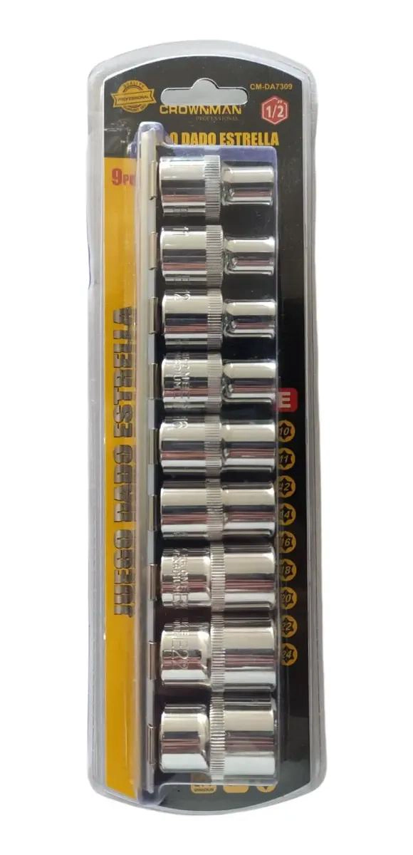SET DE JUEGOS DE DADOS TORX ESTRELLA 9 PIEZAS - 1