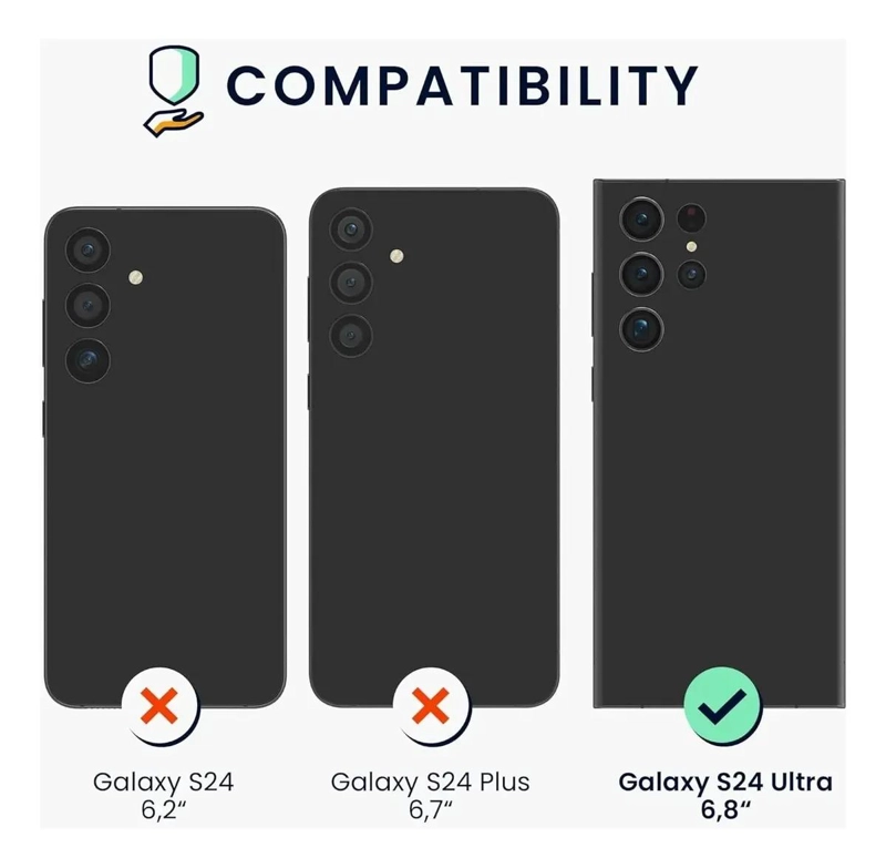 FUNDA TRANSPARENTE ANTI GOLPES PARA SAMSUNG S24 ULTRA CON VIDRIO TEMPLADO - 2