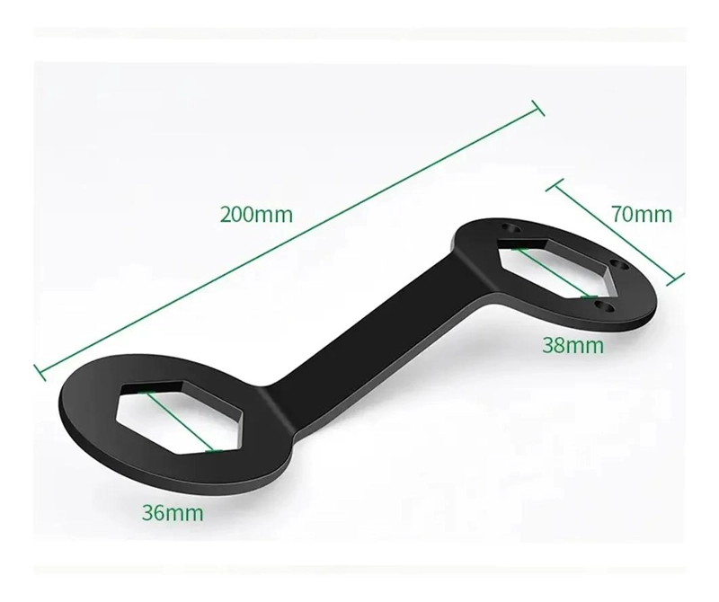 LLAVE DE DOBLE EXTREMO PARA LAVADORA 36MM-38MM, RESISTENTE Y ERGONOMICA - 2