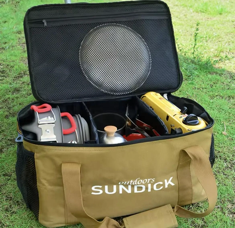 CANASTA PLEGABLE PARA PICNIC Y CAMPING CON MULTIPLES BOLSILLOS - 5